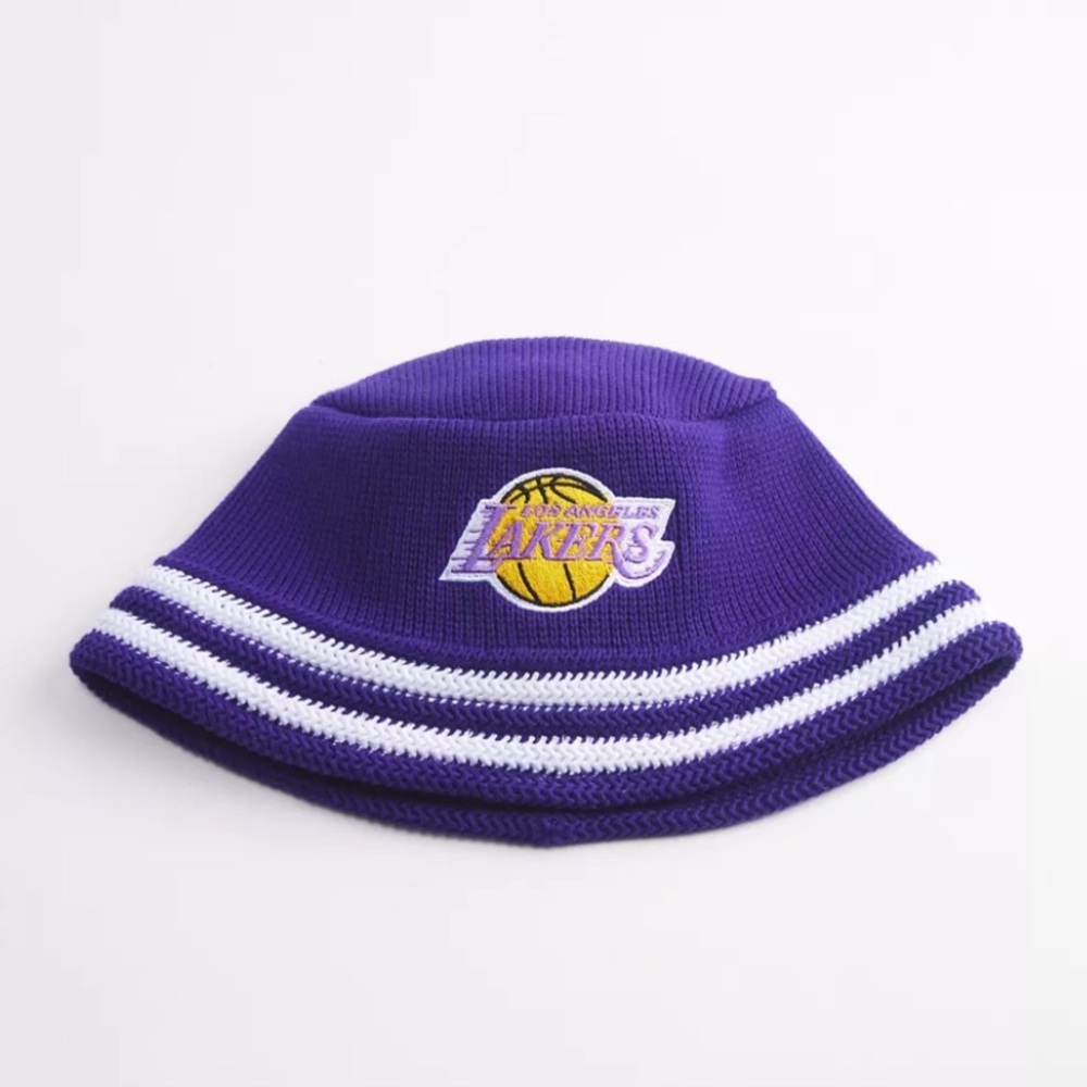 Urban Outfitters Mitchell & Ness Lakers Knucket Knit Bucket Hat